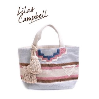 リラキャンベル(Lilas Campbell)のリラキャンベル ★ 秋冬 新作 トートバッグ Kilim グレイ(トートバッグ)