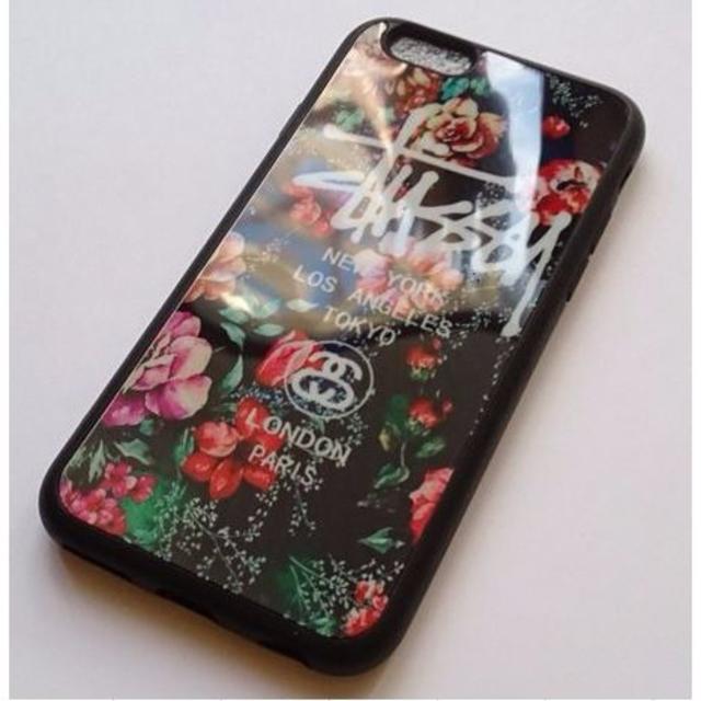 STUSSY(ステューシー)のiPhone7ケース　ミラー花柄レッド スマホ/家電/カメラのスマホアクセサリー(iPhoneケース)の商品写真