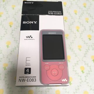 ウォークマン(WALKMAN)のwalkman NW-E083(Red)(ポータブルプレーヤー)