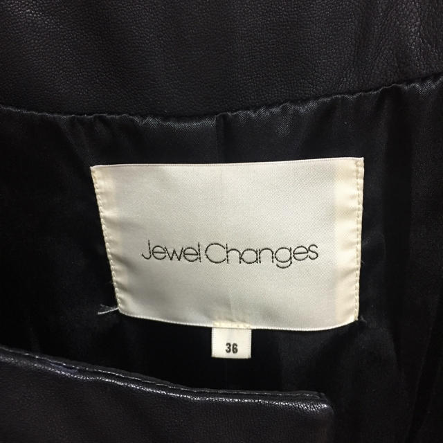 Jewel Changes(ジュエルチェンジズ)のユナイテッドアローズ ジュエルチェンジ本皮ジャケット レディースのジャケット/アウター(ライダースジャケット)の商品写真