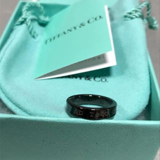 ティファニー(Tiffany & Co.)のTiffanyブラックチタンリング9号(リング(指輪))