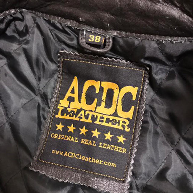 最新人気 ACDC ライダースジャケット サイズ38 ライダースジャケット