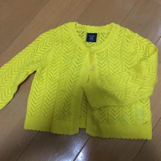 ベビーギャップ(babyGAP)のGAP レモンイエロー カーディガン90(カーディガン)