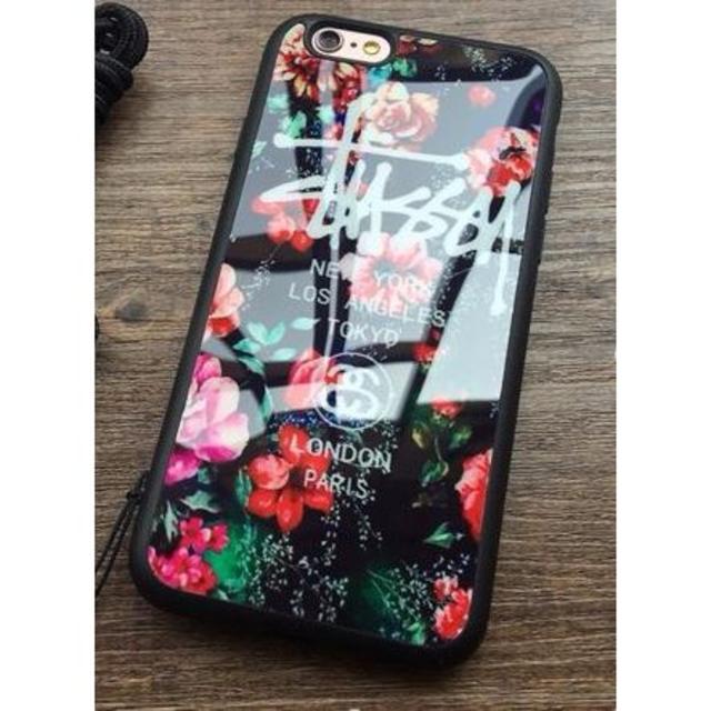 STUSSY(ステューシー)のiPhone6/6sケース ミラー花柄レッド スマホ/家電/カメラのスマホアクセサリー(iPhoneケース)の商品写真