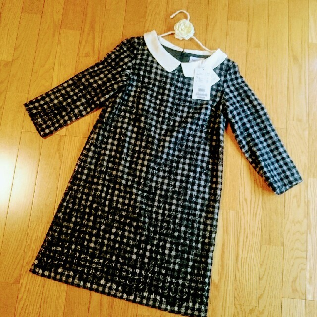 anatelier(アナトリエ)の☆気まぐれセール☆新品タグ付☆17280円☆ボンメスリー☆大人チェックワンピ☆ レディースのワンピース(ひざ丈ワンピース)の商品写真