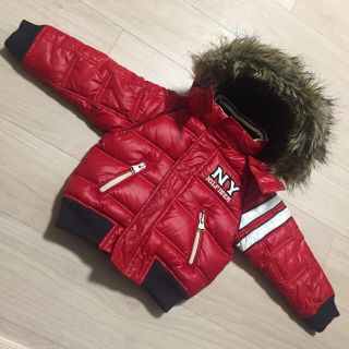 トミーヒルフィガー(TOMMY HILFIGER)の【サクラママ様専用】トミーヒルフィガー ファー付きジャンパー 90(ジャケット/上着)