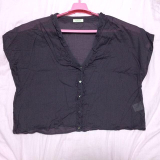 フレームワーク(FRAMeWORK)の紫デカシャツ(シャツ/ブラウス(半袖/袖なし))