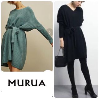 ムルーア(MURUA)のMURUA   ニット ワンピース(ひざ丈ワンピース)