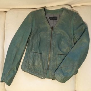 Zadig & Voltaire ライダースジャケット カーキ ブルゾン