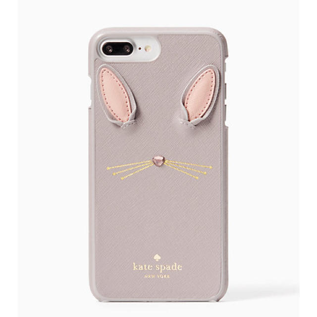 Kate spade iPhone 7 Plus うさぎのアップリケ