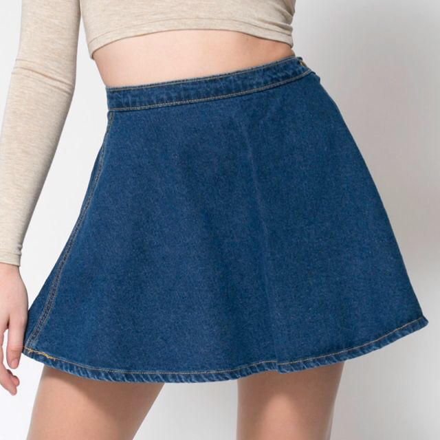 American Apparel(アメリカンアパレル)のデニム サークルスカート レディースのスカート(ミニスカート)の商品写真