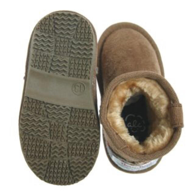 SunnyLandscape(サニーランドスケープ)のハリスツイード  ベビー  ボア ブーツ キッズ/ベビー/マタニティのベビー靴/シューズ(~14cm)(ブーツ)の商品写真
