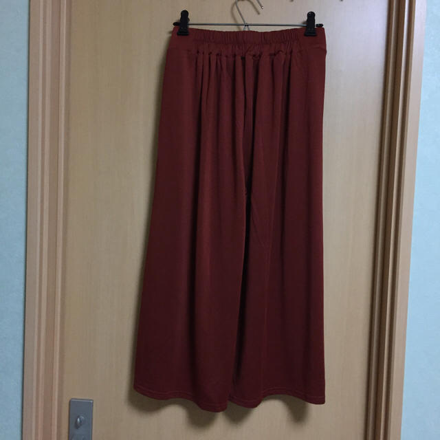テラコッタ色スカーチョ レディースのスカート(ロングスカート)の商品写真