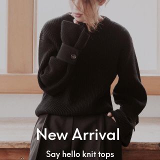 メゾンドリーファー(Maison de Reefur)の【ETRE TOKYO】Say hello knit tops 畔編みニット(ニット/セーター)