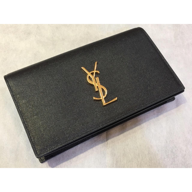 良品✨イヴサンローラン クラッチバッグ セカンド YSL エナメル