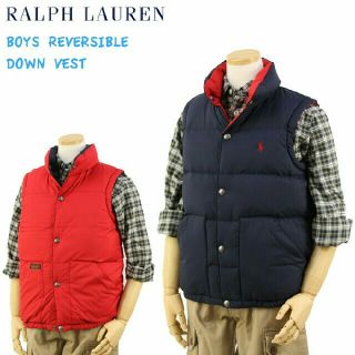 ラルフローレン(Ralph Lauren)のラルフローレンのダウンベスト(リバーシブル)(ダウンベスト)