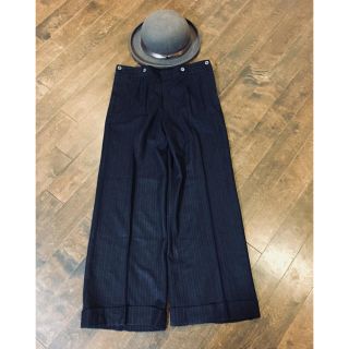 マーガレットハウエル(MARGARET HOWELL)のMargaret Howell wool wide pants ＊(カジュアルパンツ)