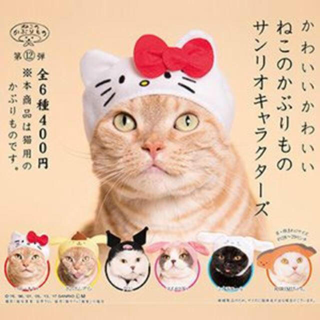 サンリオ(サンリオ)のかわいいかわいいねこのかぶりもの サンリオガチャガチャ 猫② その他のペット用品(猫)の商品写真