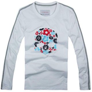 ハイドロゲン(HYDROGEN)の正規品(12CT7485WH)ハイドロゲンHYDROGEN長袖Tシャツ【XXL】(Tシャツ/カットソー(七分/長袖))