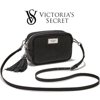 ヴィクトリアズシークレット(Victoria's Secret)の2017 ★ ラスト1！ 新品 クロスボディバッグ ❤ ブラック パイソン(ショルダーバッグ)