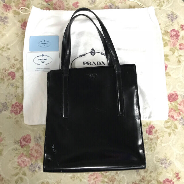 プラダ PRADA エナメルバック - トートバッグ