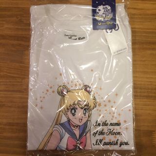 セーラームーン(セーラームーン)の新品・レア ☆ GU セーラームーン Tシャツ  Mサイズ(Tシャツ(半袖/袖なし))