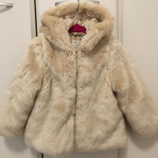 ザラキッズ(ZARA KIDS)の【美品】ザラ 98㎝ Zara Baby Girl フェイクファー コート(コート)