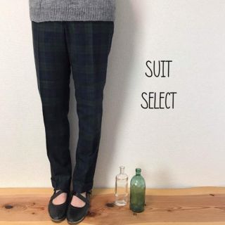 SUIT SELECT タータンチェック パンツ(カジュアルパンツ)