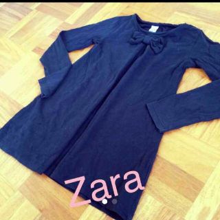 ザラ(ZARA)のZARA ザラ カットソーワンピ5-6才(ワンピース)