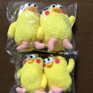 エヌティティドコモ(NTTdocomo)のポインコ ストラップ ２袋 4羽(ノベルティグッズ)