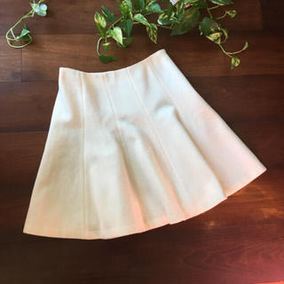 デミルクスビームス(Demi-Luxe BEAMS)の美品♡ デミルクスビームス ホワイトスカート(ひざ丈スカート)