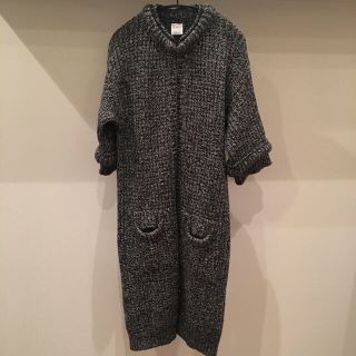 美品◆RED VALENTINO◆レッドヴァレンティノ◆ロングカーディガングレーカラーライトグレー