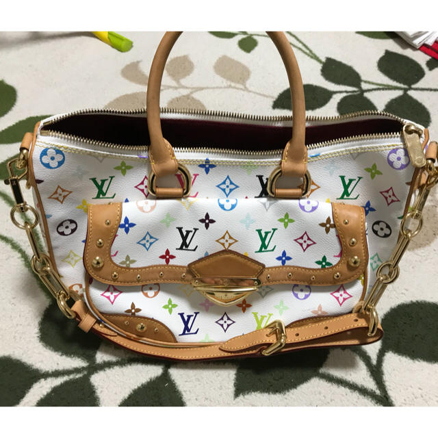 LOUIS VUITTON(ルイヴィトン)の定価27万美品ルイヴィトンモノグラムマルチカラーホワイト レディースのバッグ(ハンドバッグ)の商品写真