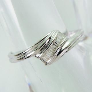 K18WG テーパーダイヤモンド リング［f39-8］(リング(指輪))
