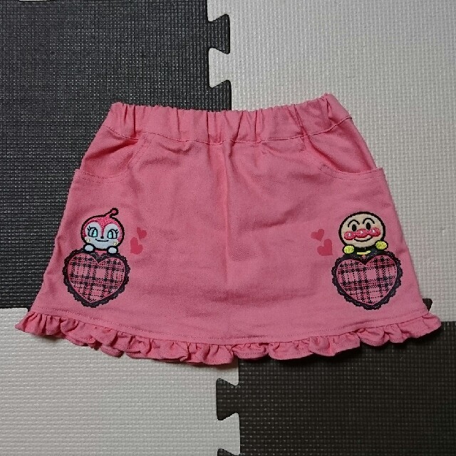 アンパンマン(アンパンマン)のアンパンマン フリル スカート ピンク 90cm キッズ/ベビー/マタニティのキッズ服女の子用(90cm~)(スカート)の商品写真