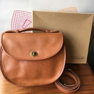 コーチ(COACH)の【良品】オールドコーチ ヴィンテージ USA製 2way ショルダー ブラウン(ショルダーバッグ)