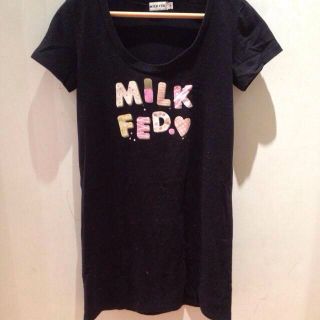 ミルクフェド(MILKFED.)のMILK FED Tシャツワンピース(ミニワンピース)