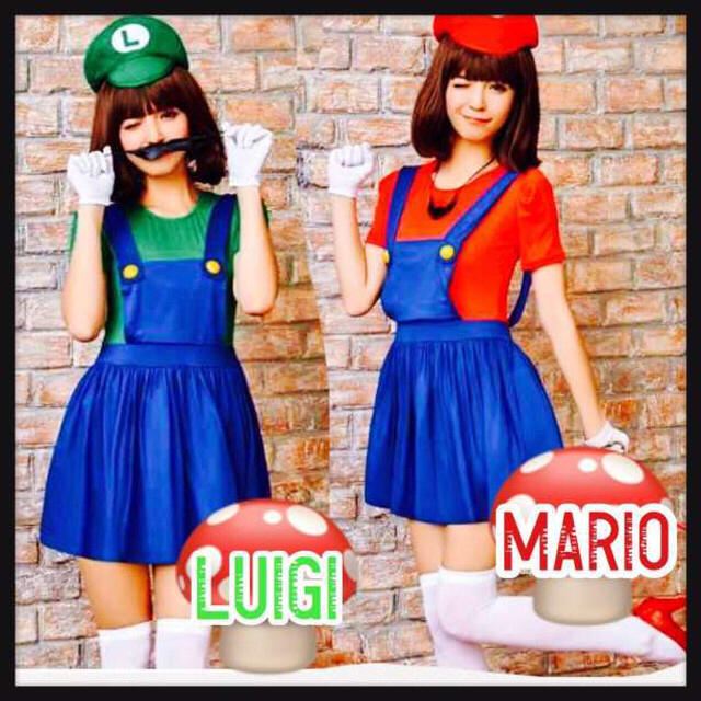 【大特価】コスプレ 可愛い マリオ ＆ ルイージ ハロウィン仮装  エンタメ/ホビーのコスプレ(衣装一式)の商品写真