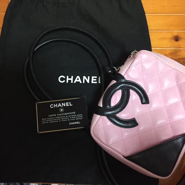 レディース専用！CHANEL正規品☆カンボンラインショルダーピンク