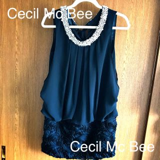 セシルマクビー(CECIL McBEE)のCecil Mc Bee パールドレス(ミニドレス)