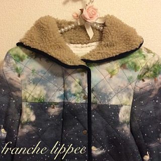 フランシュリッペ(franche lippee)の定価28000円❤︎フランシュリッペ❤︎白鳥と湖のボアコート❤︎ブルゾン(ブルゾン)