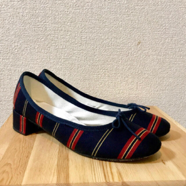 repetto(レペット)のrepettoレペット☆デニムストライプバレエシューズ☆ レディースの靴/シューズ(バレエシューズ)の商品写真