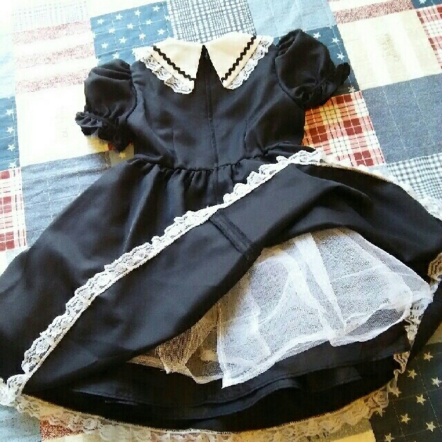 アリス風ワンピ&エナメル靴セット キッズ/ベビー/マタニティのキッズ服女の子用(90cm~)(ワンピース)の商品写真