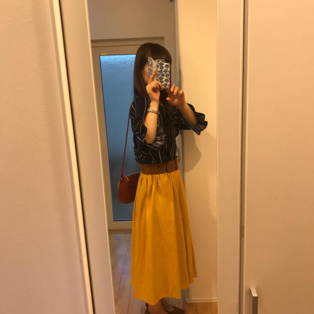 スウェード ミディアムスカート レディースのスカート(ロングスカート)の商品写真