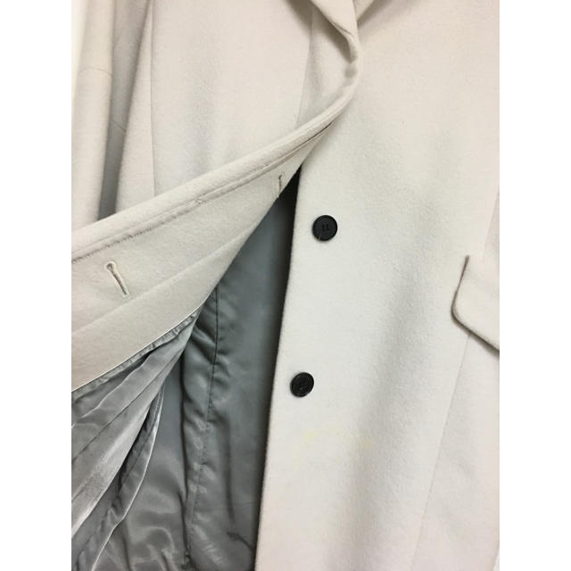 DES PRES(デプレ)のカシミヤ混 ライトグレーコクーンチェスターコート レディースのジャケット/アウター(チェスターコート)の商品写真