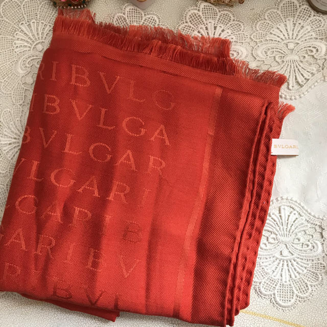BVLGARI(ブルガリ)のブルガリ★オレンジのストール レディースのファッション小物(ストール/パシュミナ)の商品写真