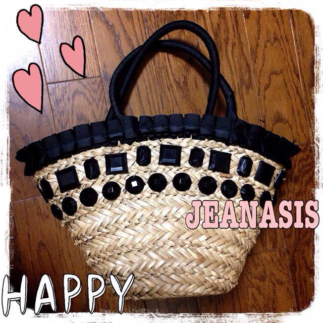 JEANASIS(ジーナシス)のJEANASIS♡ビジューカゴバック レディースのバッグ(ハンドバッグ)の商品写真