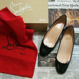 クリスチャンルブタン(Christian Louboutin)の正規品  ルブタン パンプス 黒 34 1/2  34.5 クリスチャンルブタン(ハイヒール/パンプス)