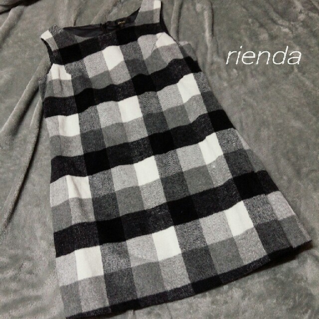 rienda(リエンダ)のriendaチェックワンピース レディースのワンピース(ミニワンピース)の商品写真