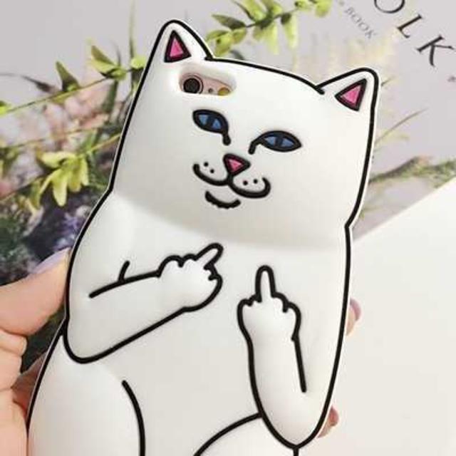 Iphone7 白ネコ シリコンケース 猫の通販 By 花菜子 S Shop ラクマ